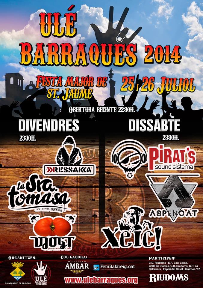 Cartell de les Ulé Barraques 2014, d'Eduard Cano Cartell de les Ulé Barraques 2014, d'Eduard Cano