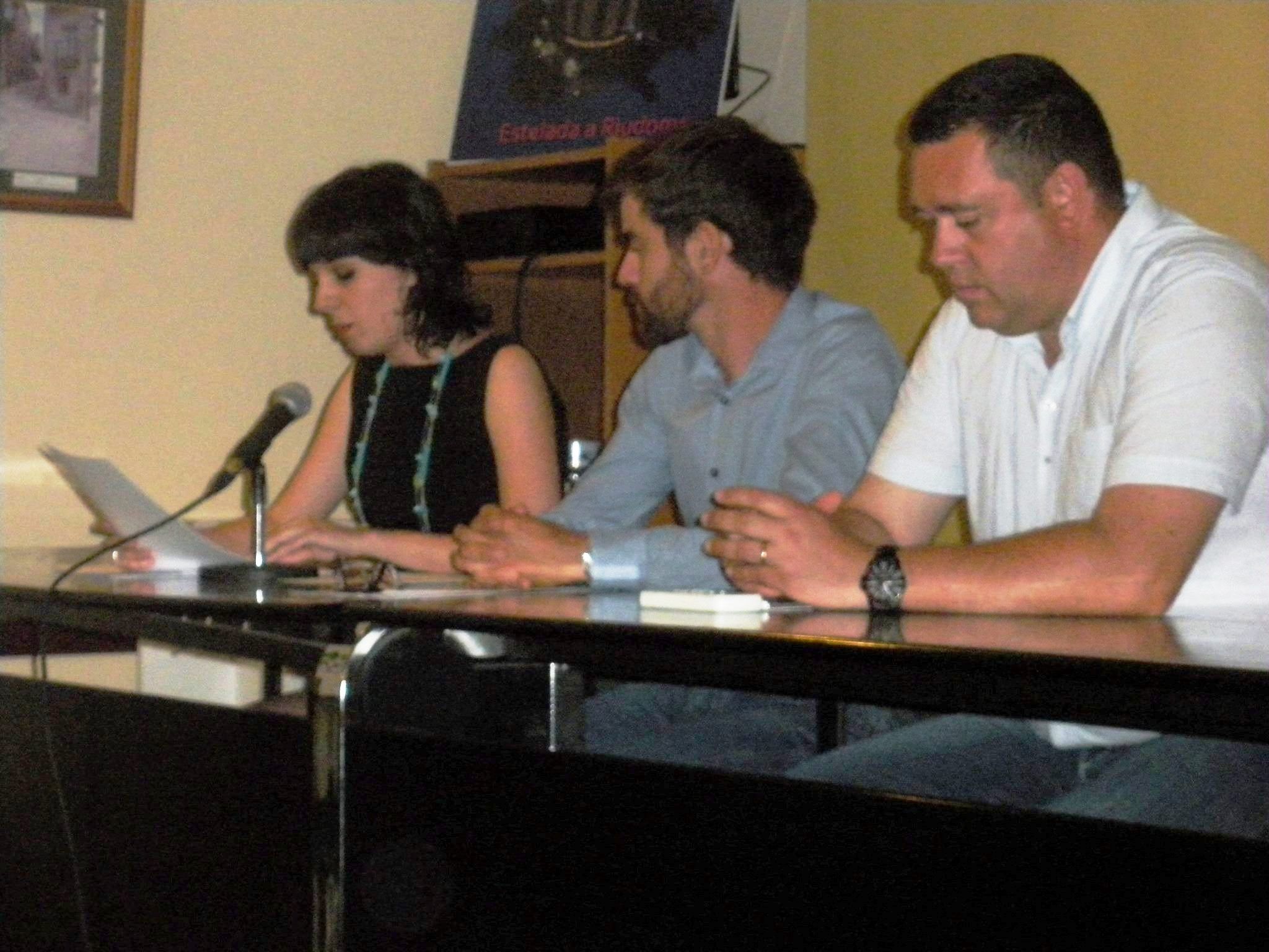 Eudald Salvat, Anton Marc Caparó i Eugènia Perea durant l'entrega dels Premis (FOTO: CERAP)