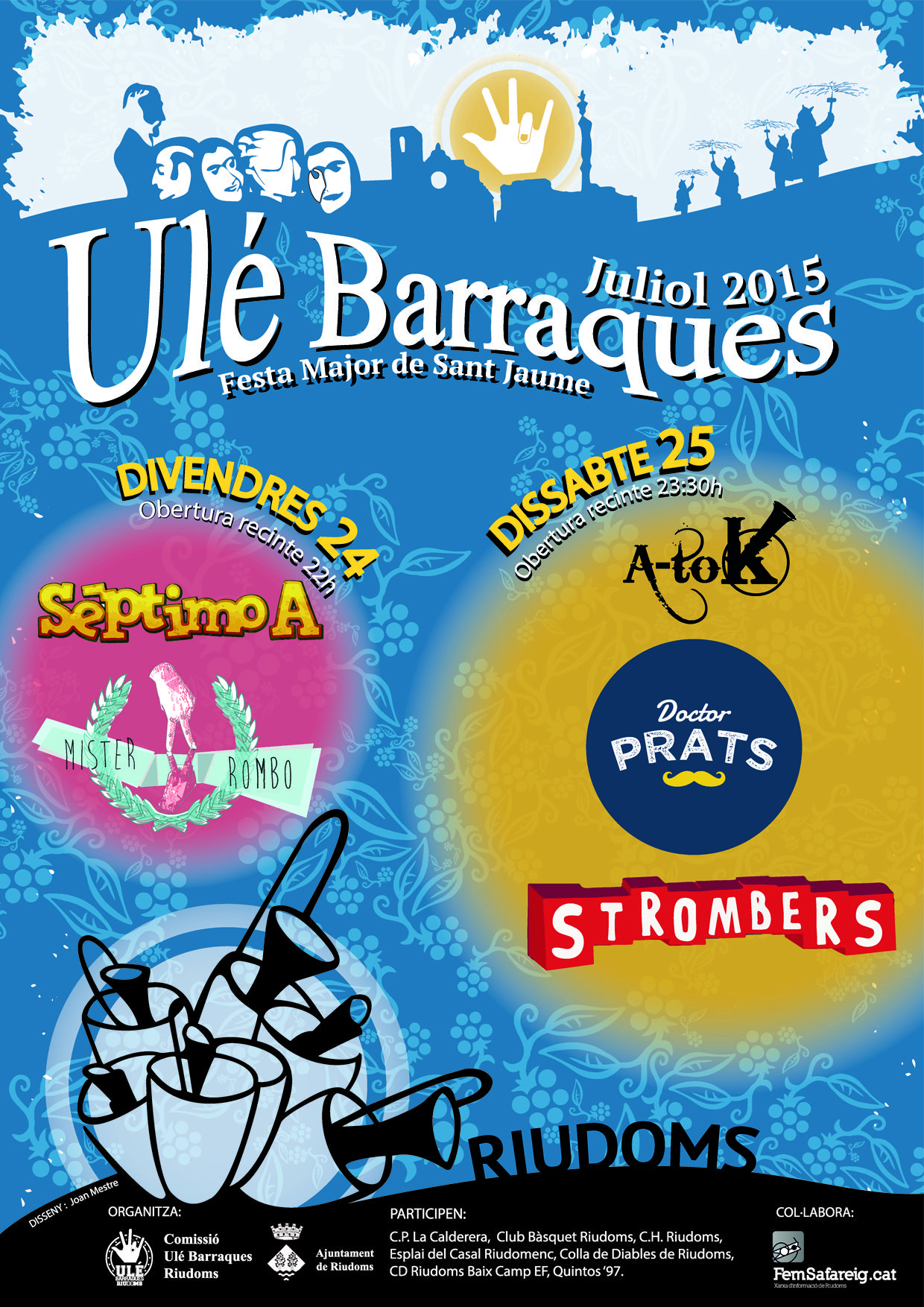 Cartell de les Ulé Barraques, dissenyat per Joan Mestre 