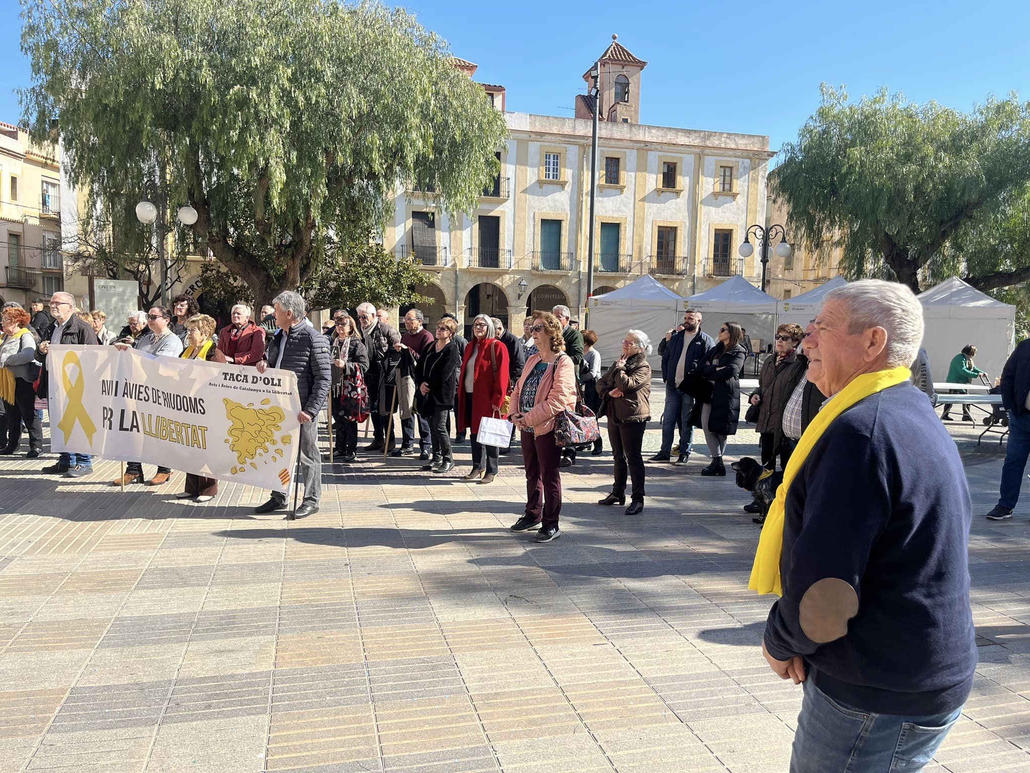 Última concentració dels Avis i Àvies per la Llibertat, el 18 de febrer