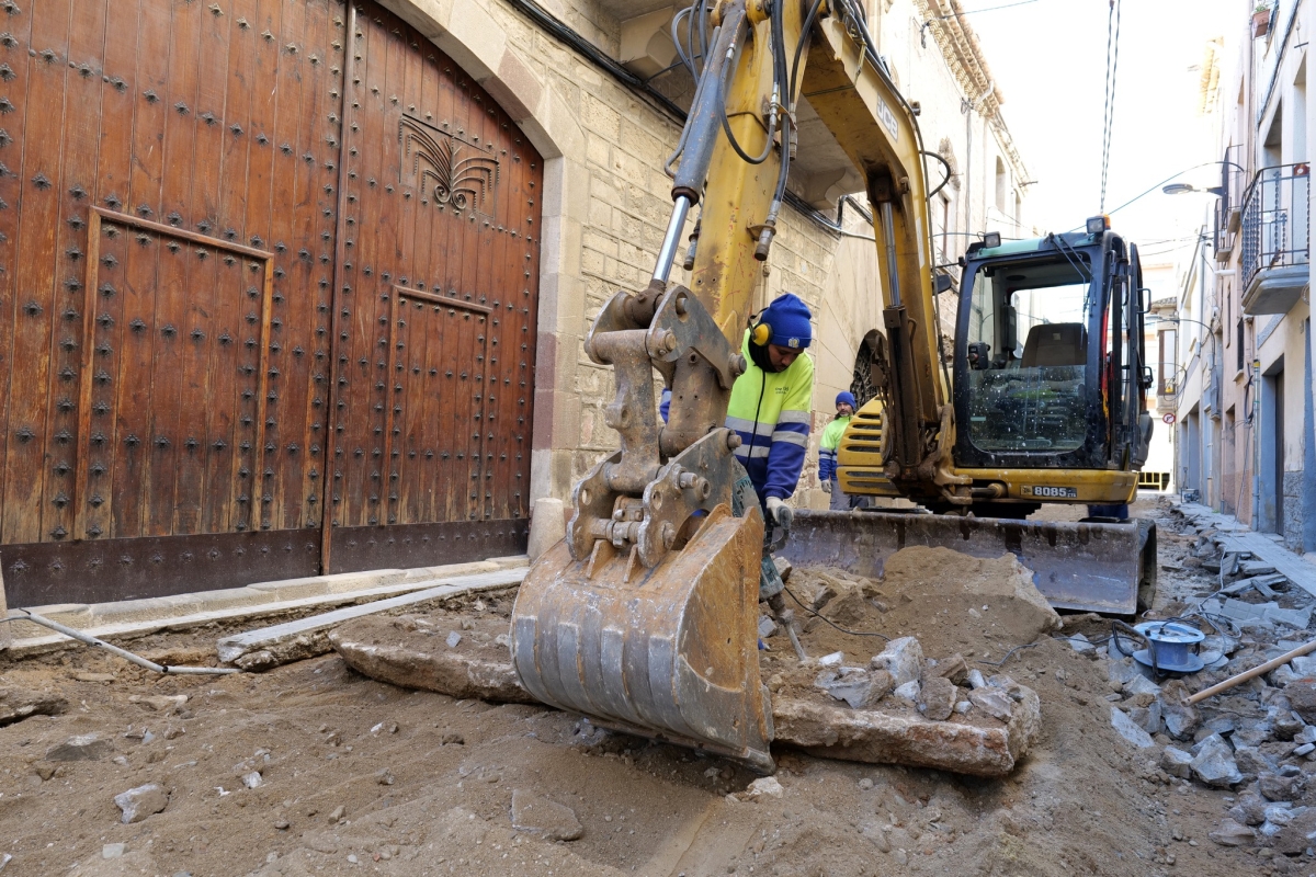 Obres de renovació al primer tram de la Raval de Sant Francesc Obres de renovació al primer tram de la Raval de Sant Francesc