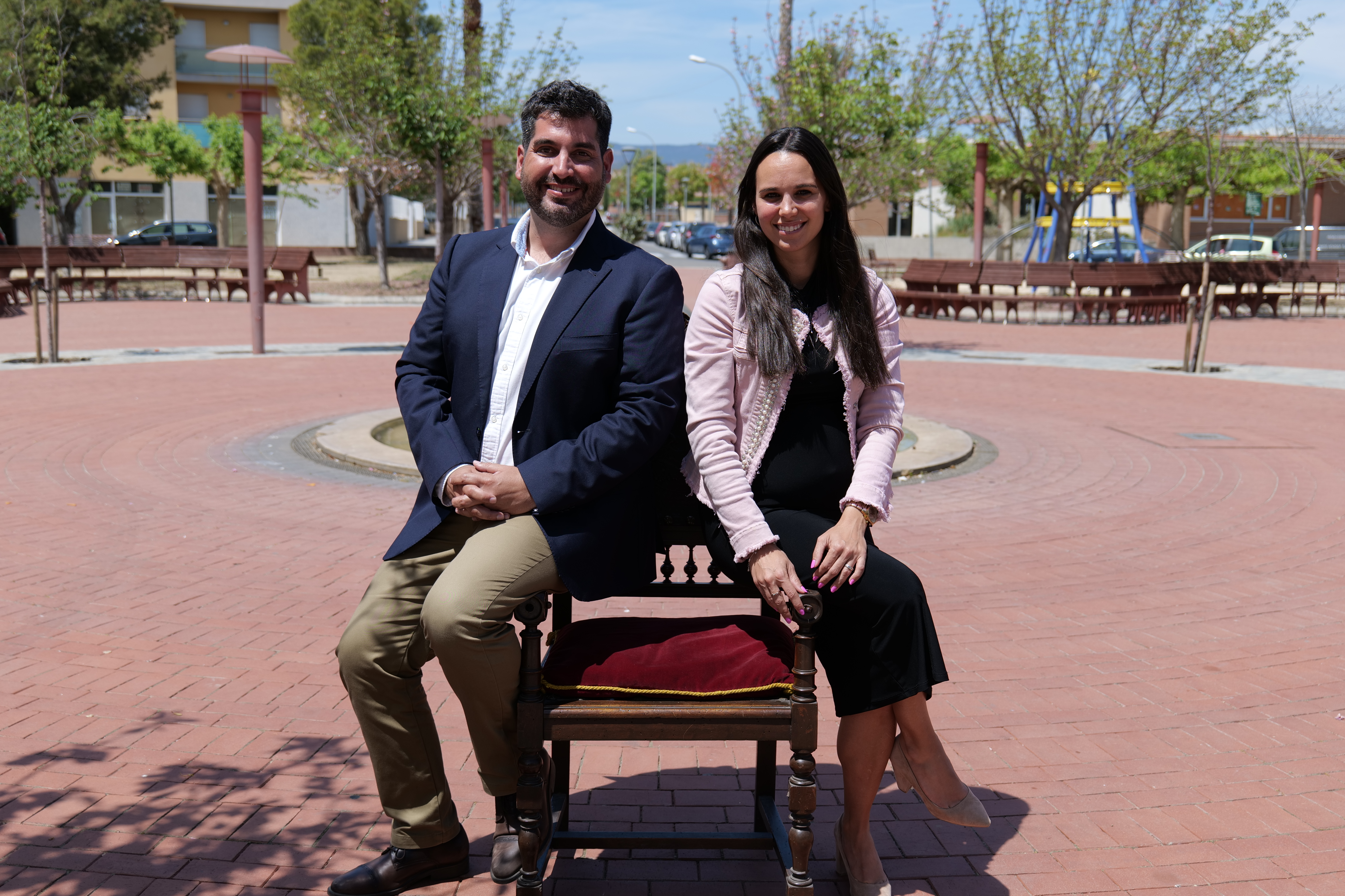 Sergi Pedret i Isabel Gómez, en la fotografia feta per la revista L'Om