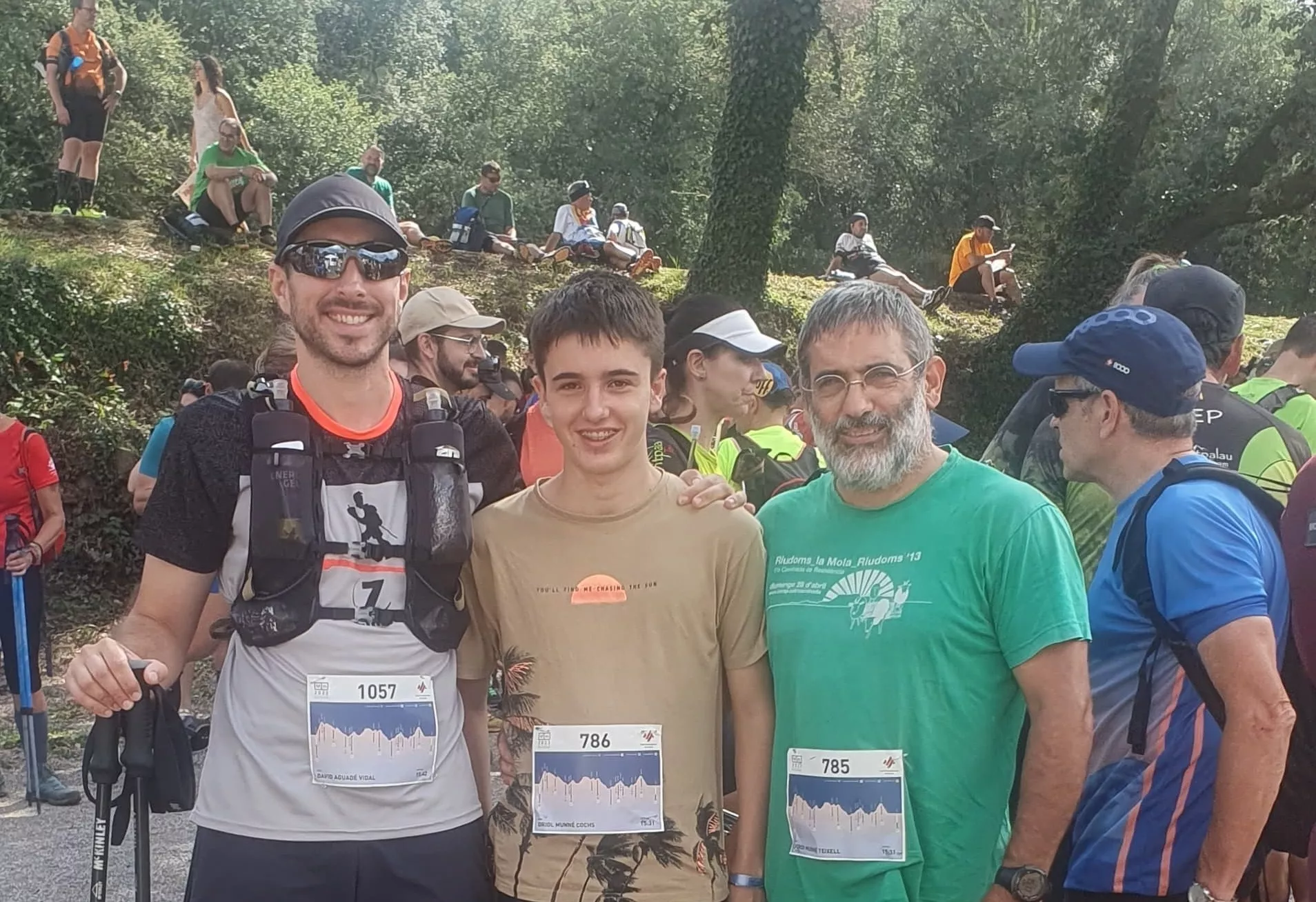 D'esquerra a dreta: David Aguadé Vidal, Oriol Munné Cochs i Jordi Munné Teixell