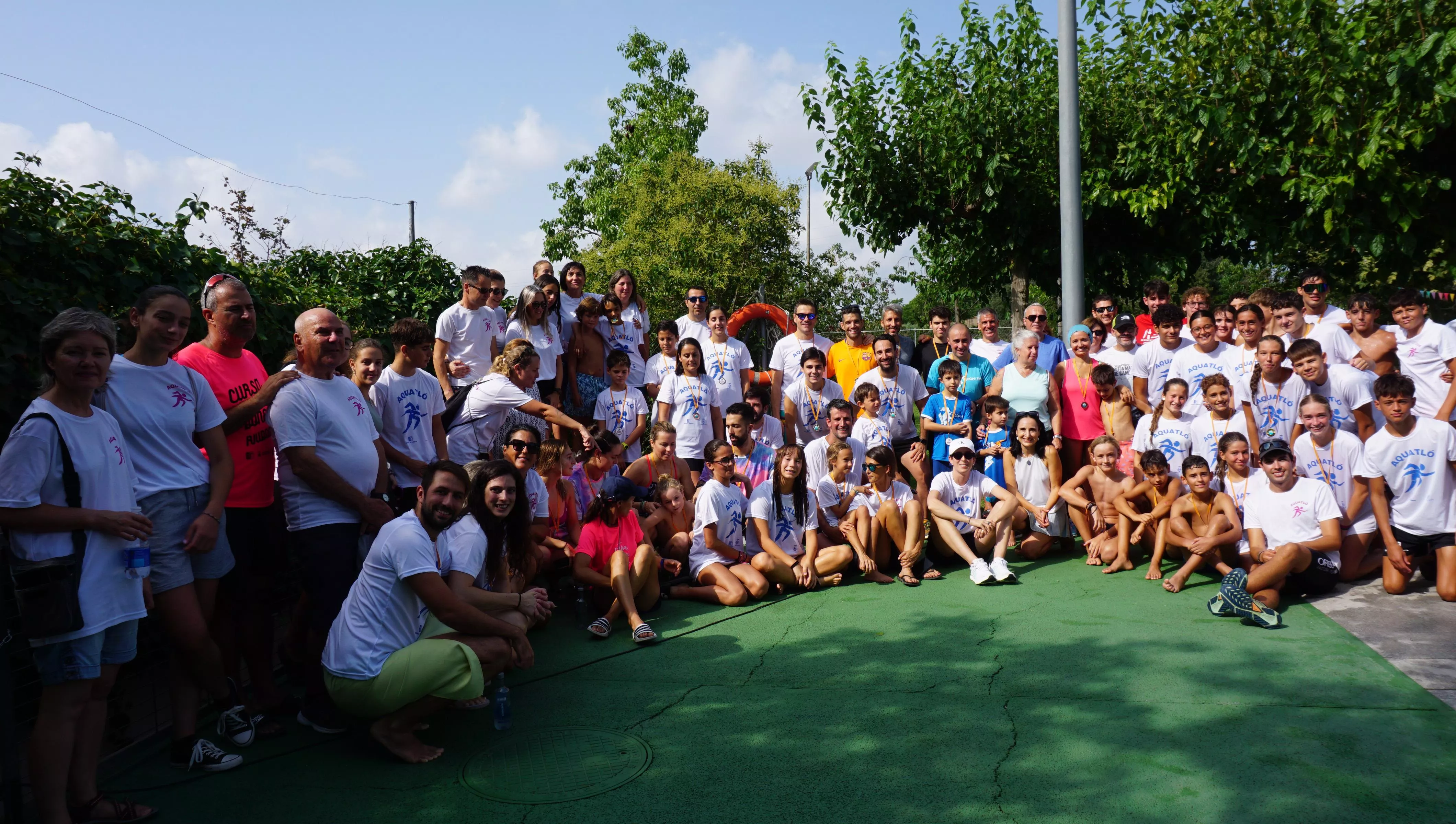 Participants a la segona edició de l'Aquatló