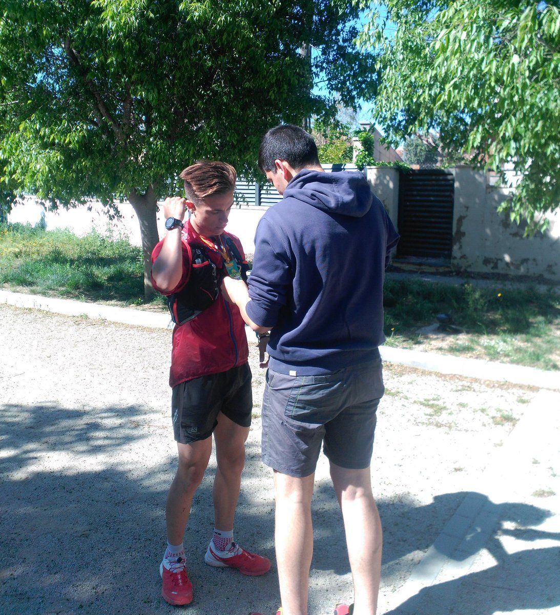 La sortida, marcada pels Diables de Riudoms (FOTO: Xavier Capdevila)