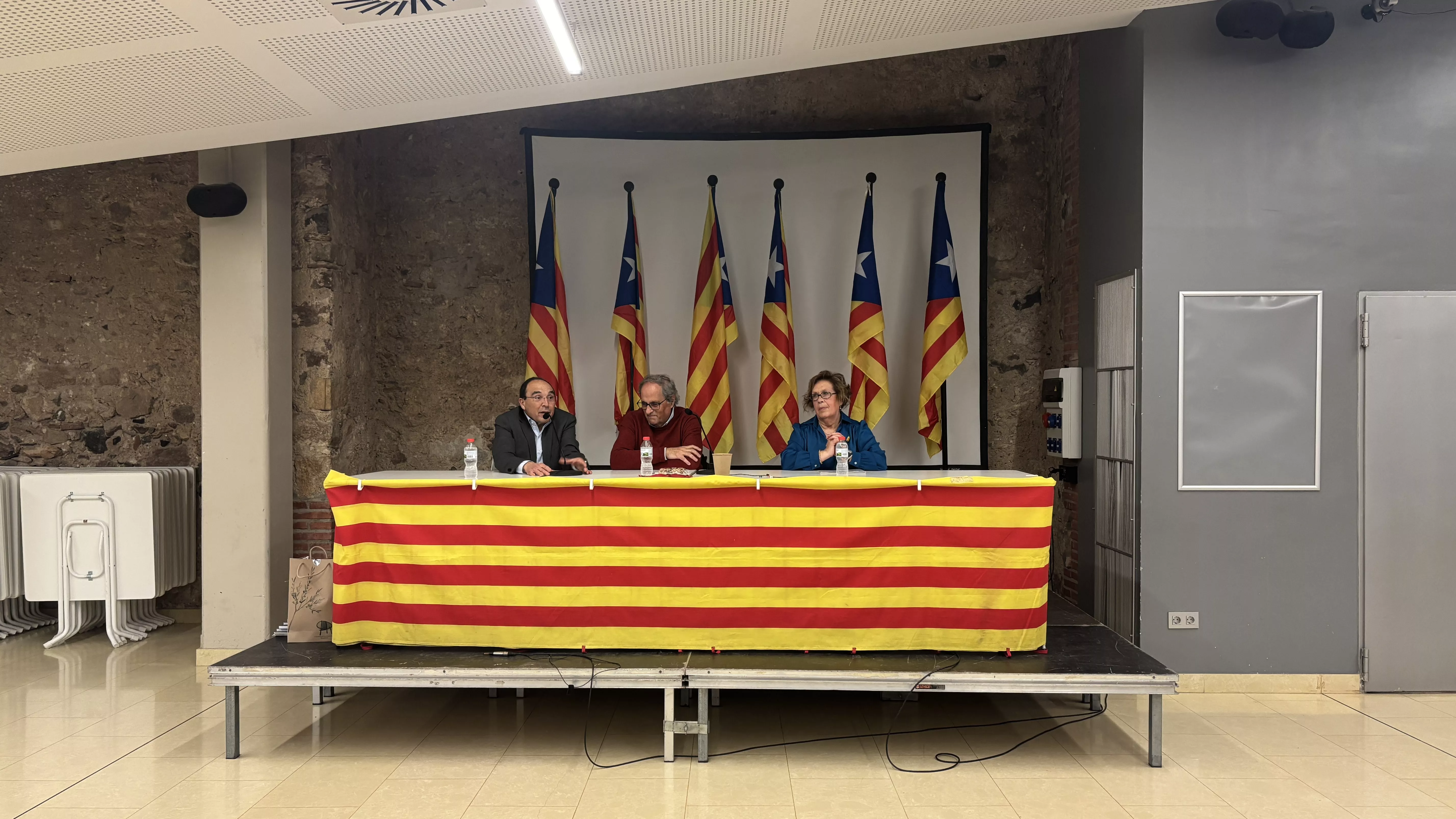 Quim Torra a la sala multiús