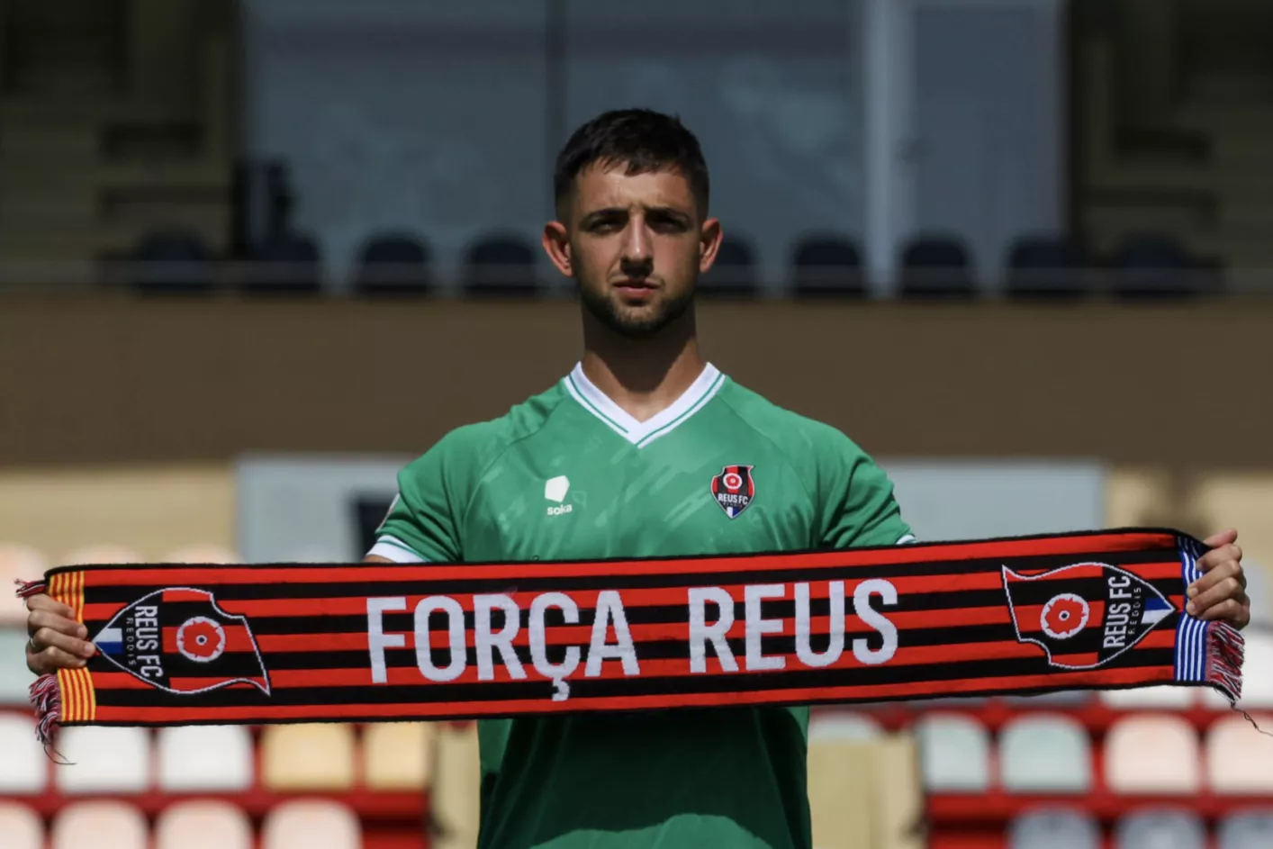 Dani Parra com a jugador del Reus FC Reddis