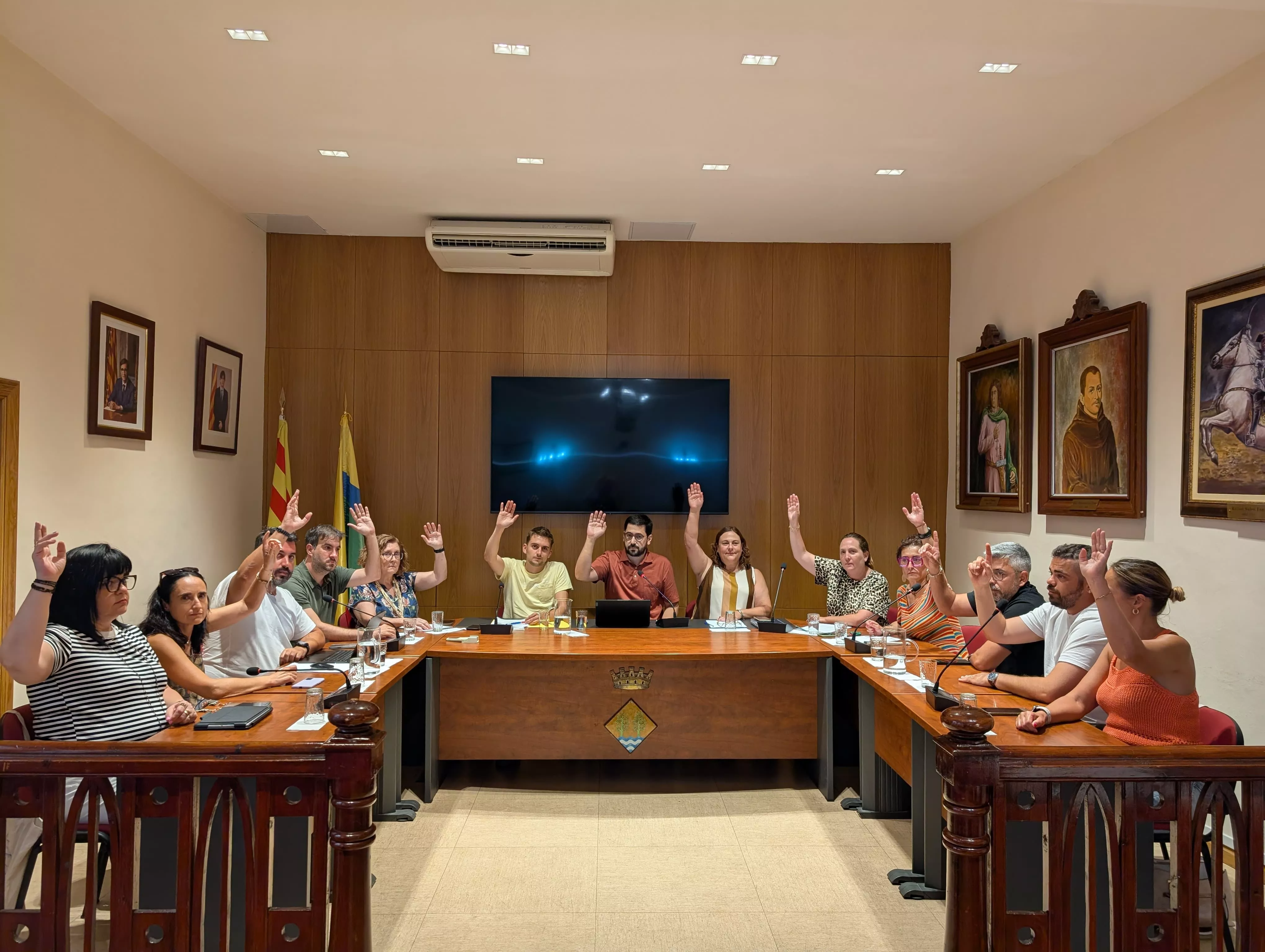 Votació ahir al ple de l'Ajuntament Votació ahir al ple de l'Ajuntament
