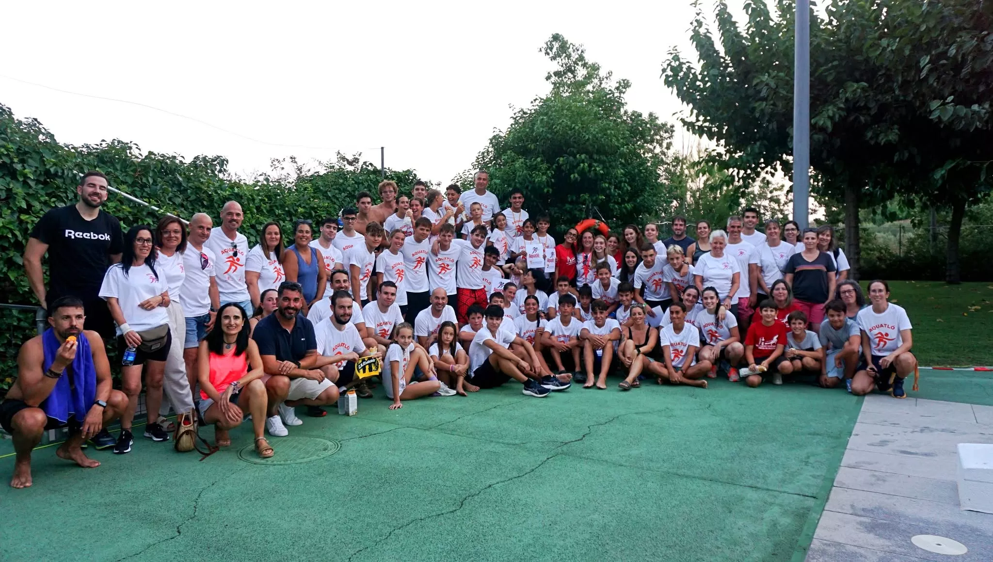 Voluntaris en l'Aquatló