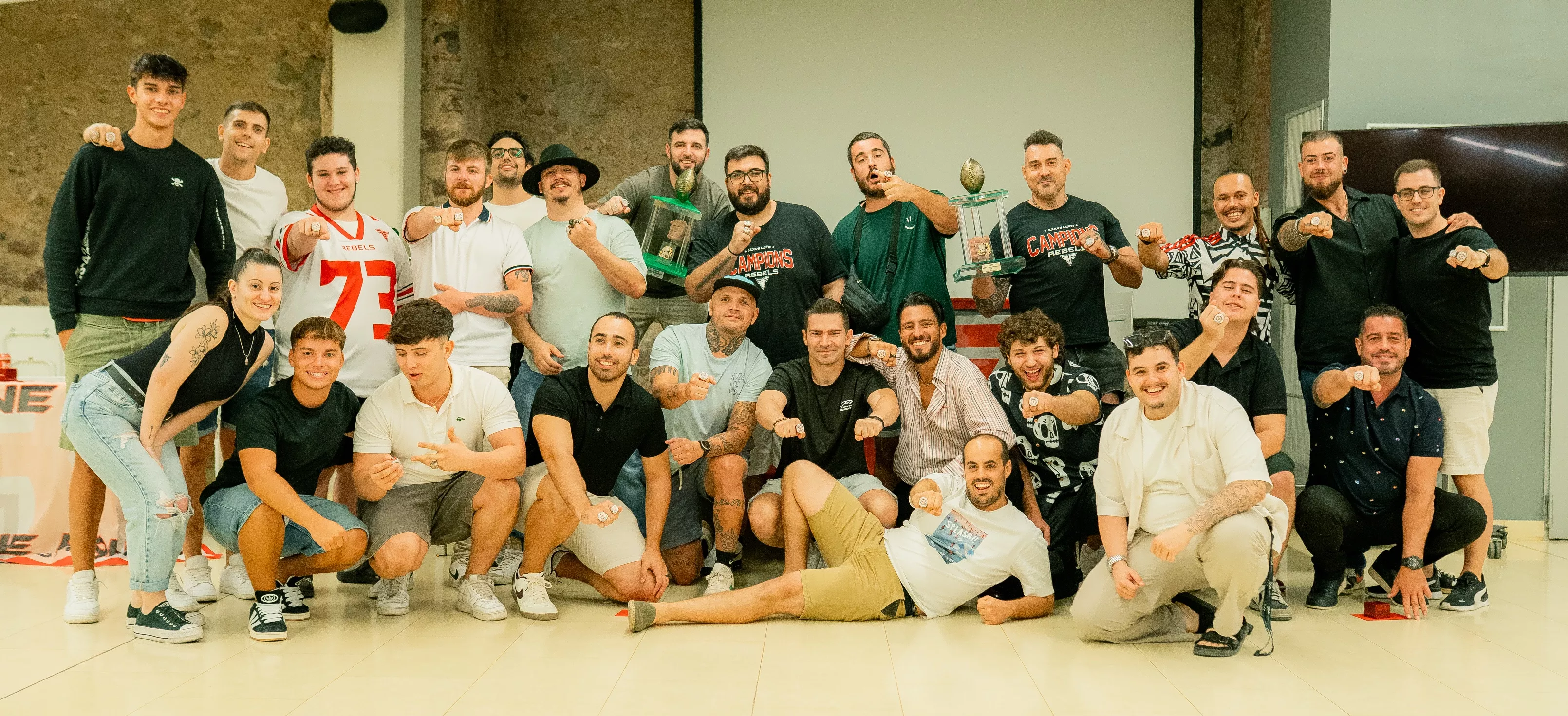 Fotografia de grup de l'equip