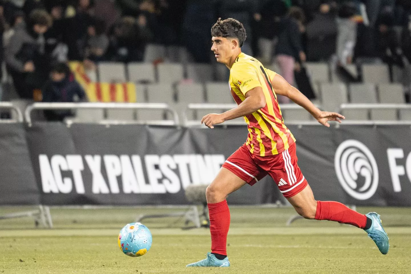 Imatge del debut amb la Selecció Catalana