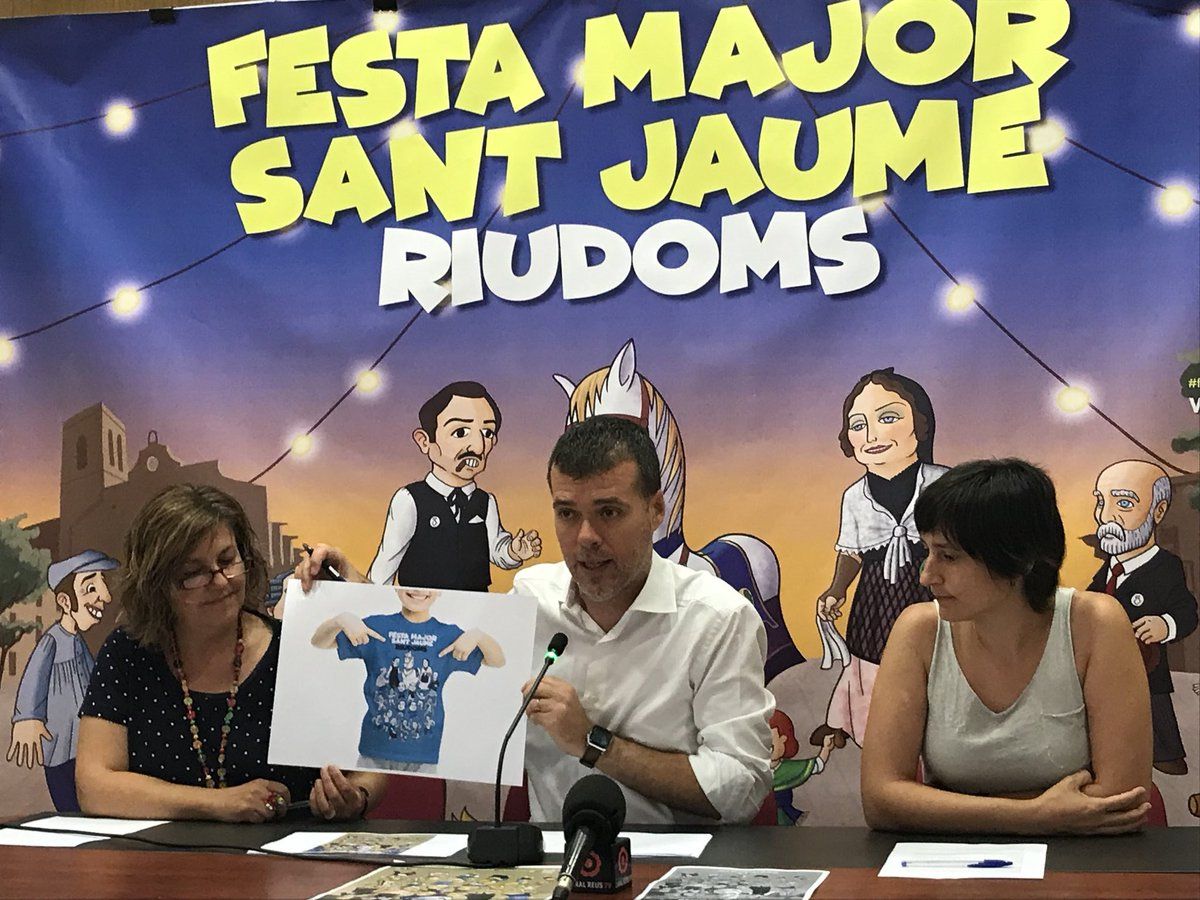 Presentació de la samarreta de la Festa, inspirada en el cartell (FOTO: Cedida)