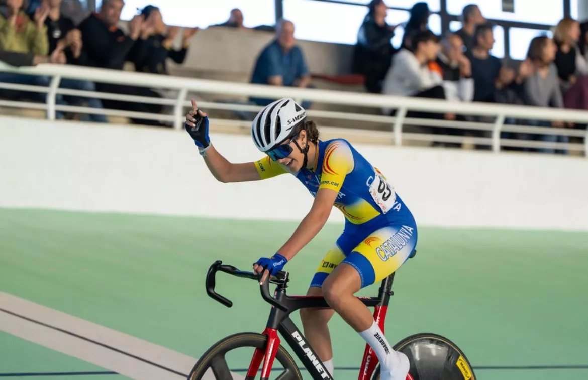 La riudomenca Beth Risalde durant la competició a Galapagar