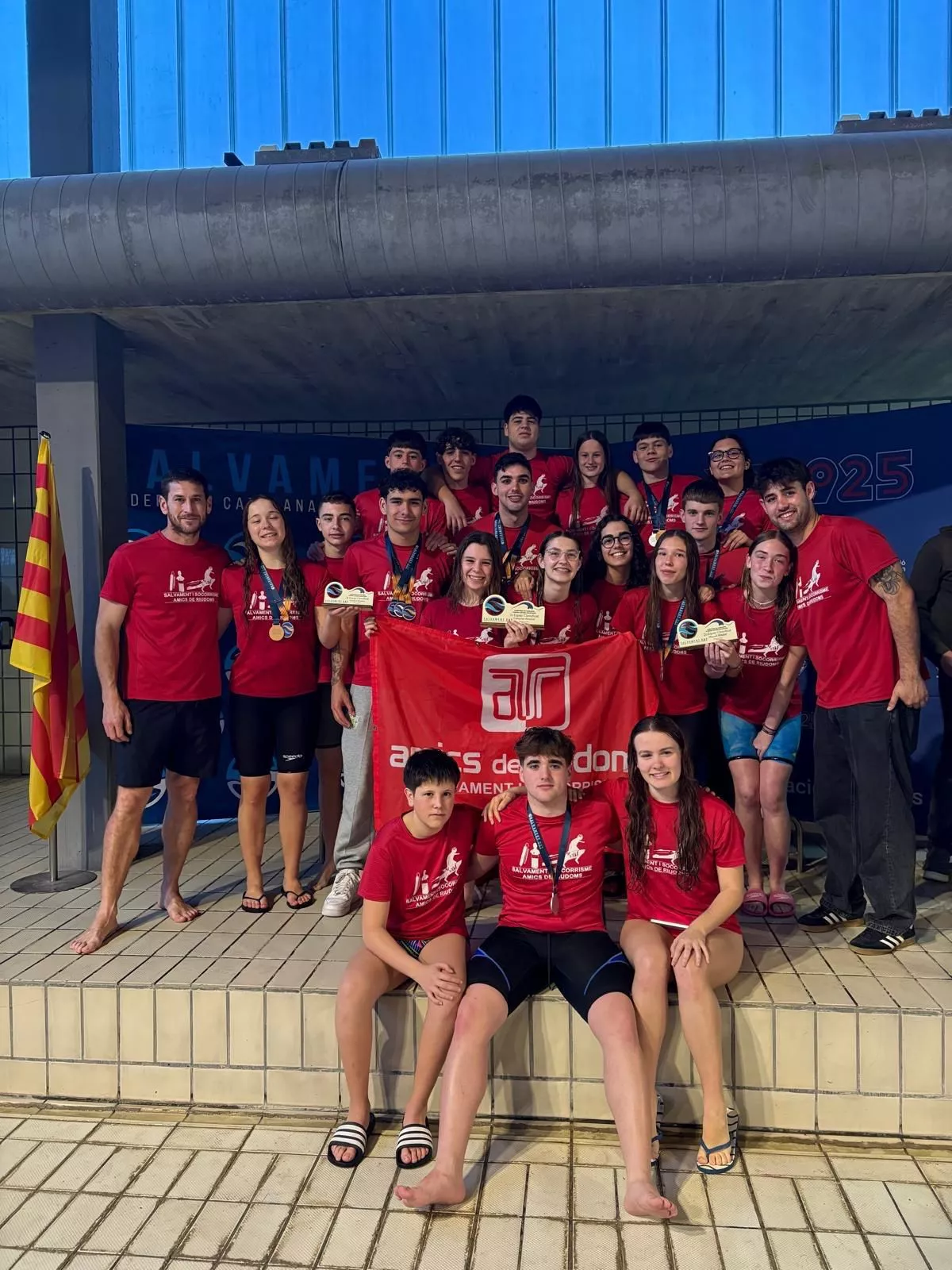 L'equip durant la participació als Campionats de Catalunya L'equip durant la participació als Campionats de Catalunya