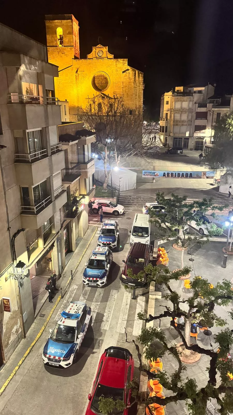 Imatge de l'operatiu policial. FOTO: Diari de Tarragona