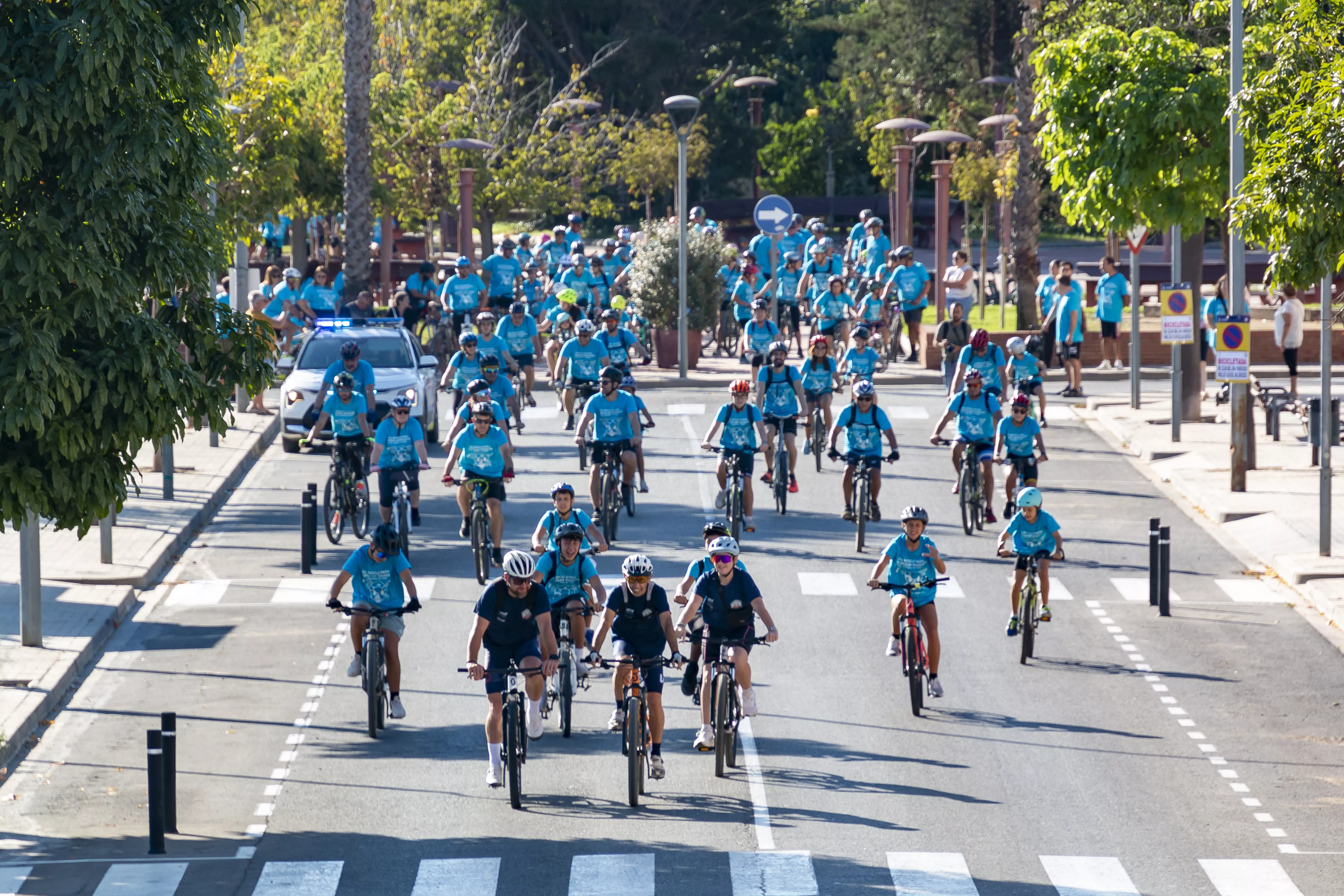 Sortida de la bicicletada. FOTO: Carles Viñuales Sortida de la bicicletada. FOTO: Carles Viñuales