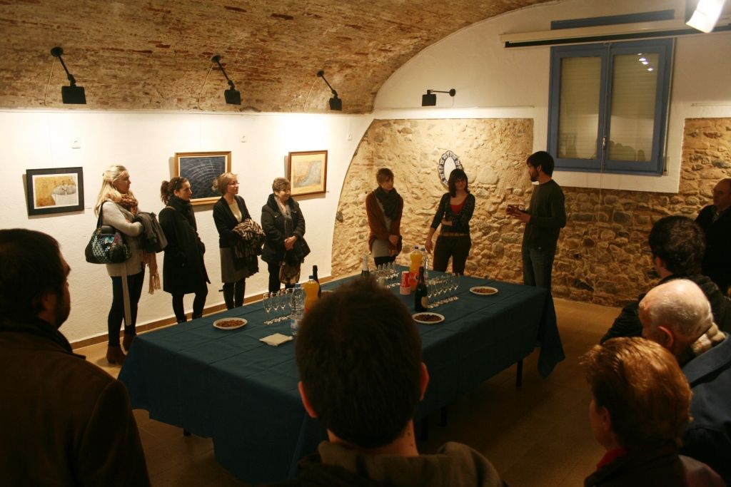 Inauguració de l'exposició, dijous 4 de gener (FOTO: Elena Domingo)