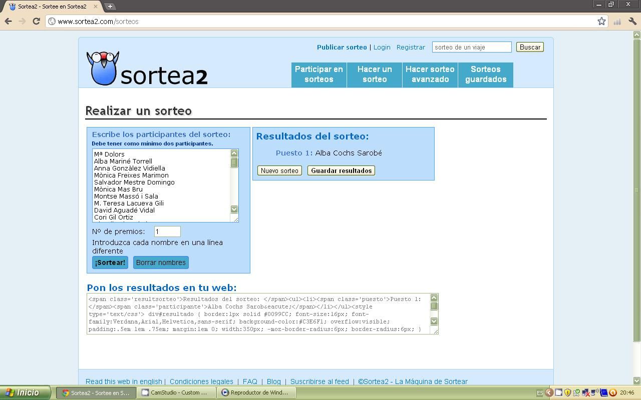 El nom, escollit per la pàgina Sortea2 (Imatge: Elena Domingo)