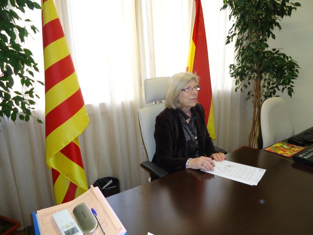 Marina Mas al seu despatx (FOTO: Cedida)