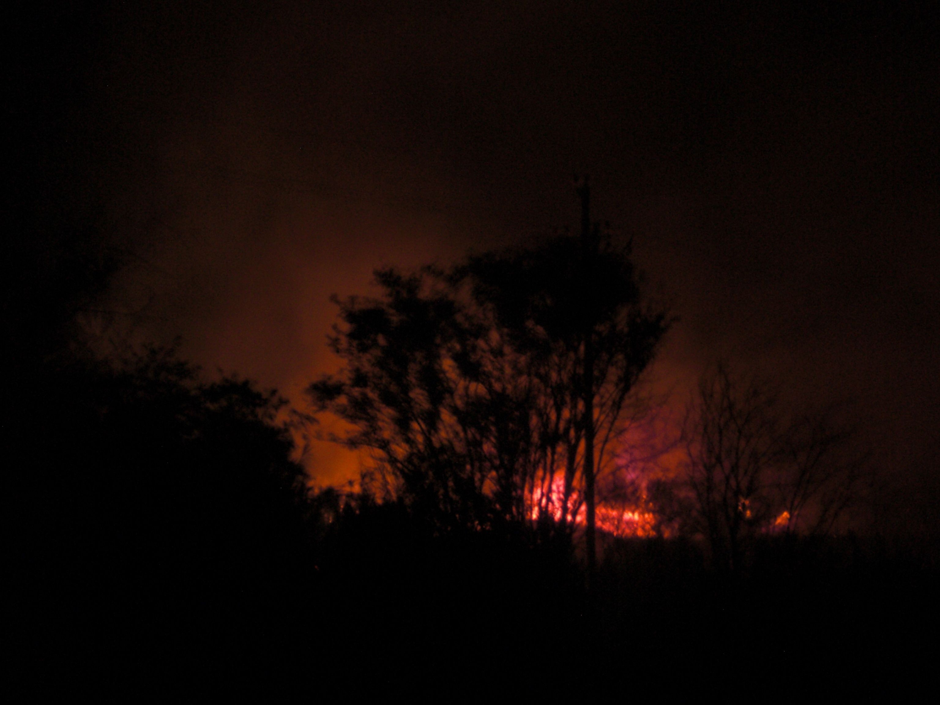 Imatge de l'incendi (FOTO: Jesús Torres)