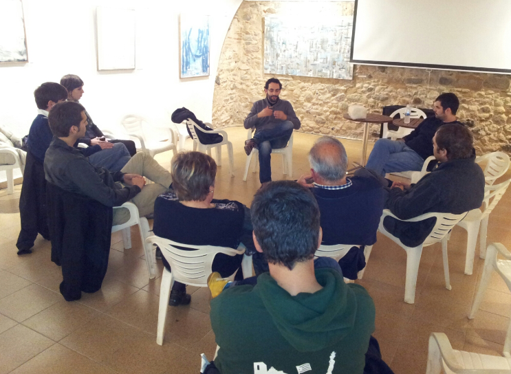 Col·loqui amb Ignasi Llorente (FOTO: Àlex Escoda)