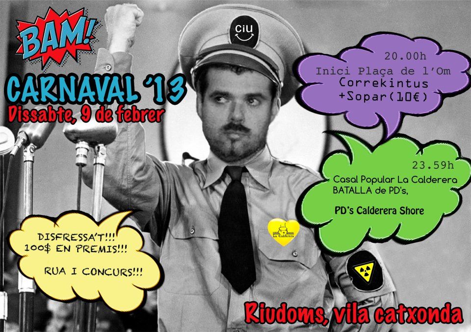 El cartell del carnaval de La Calderera (FOTO: La Calderera) El cartell del carnaval de La Calderera (FOTO: La Calderera)